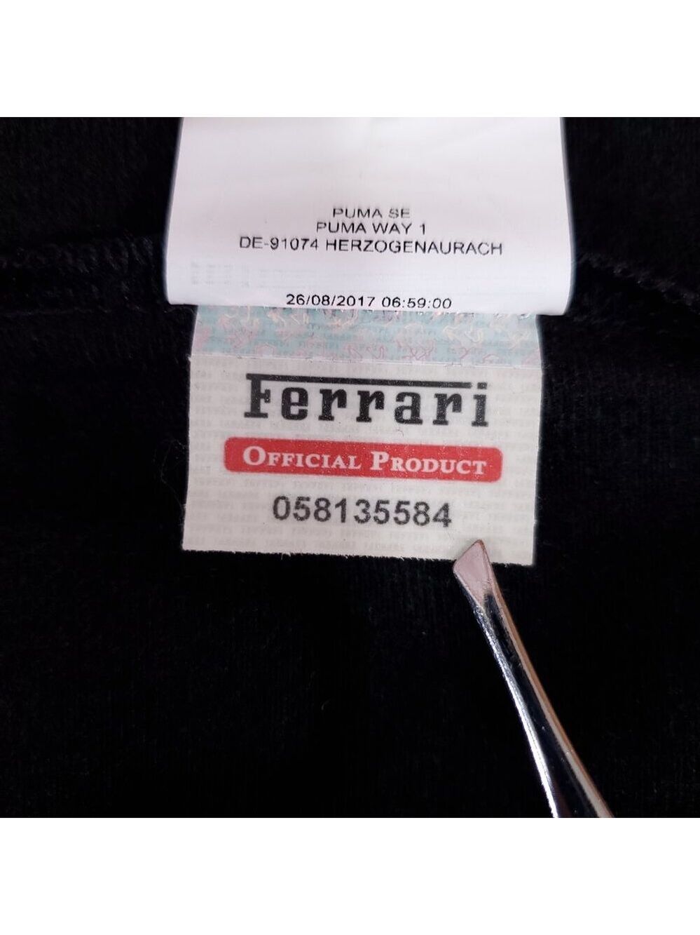 NWT Puma Ferrari Mens Medium SF T7 Track Jacket Full Zip Black Red 576701 02 - Picture 13 of 15